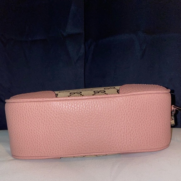 GUCCI beige pink canvas leather GG guccissima bree - Picture 6 of 14